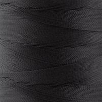 1000m Nähgarn | 100% Polyester | Nm. 10 für sehr schwere Stoffe | Schwarz