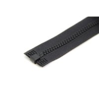 1 Reißverschluss | 5mm teilbare Kunstoff Krampe | Schwarz 65 cm