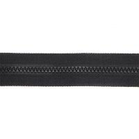 1 Reißverschluss | 5mm teilbare Kunstoff Krampe | Schwarz 65 cm