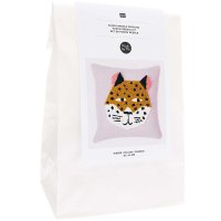 Rico Design | Punch Needle Packung | Kissen Leopard Inkl....