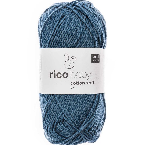 Rico Design | Baby Cotton Soft dk | 50g 125m grau blau