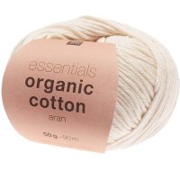 Rico Design | Essentials Organic Cotton aran | 50g 90m creme