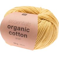 Rico Design | Essentials Organic Cotton aran | 50g 90m gelb
