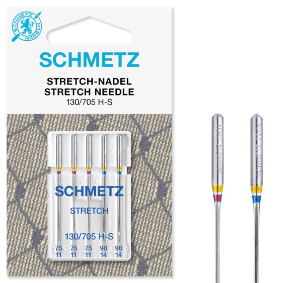 Schmetz | Stretch Nadeln | 5er Packung 130/705H-S Nm 75-90 V3S