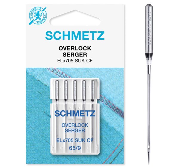 Schmetz | Overlock Nadeln | 5er Packung ELx705SUKCF Nm 65