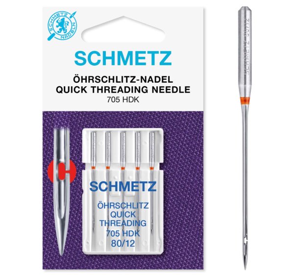 Schmetz | Öhrschlitz Nadel | 5er Packung 705HDK