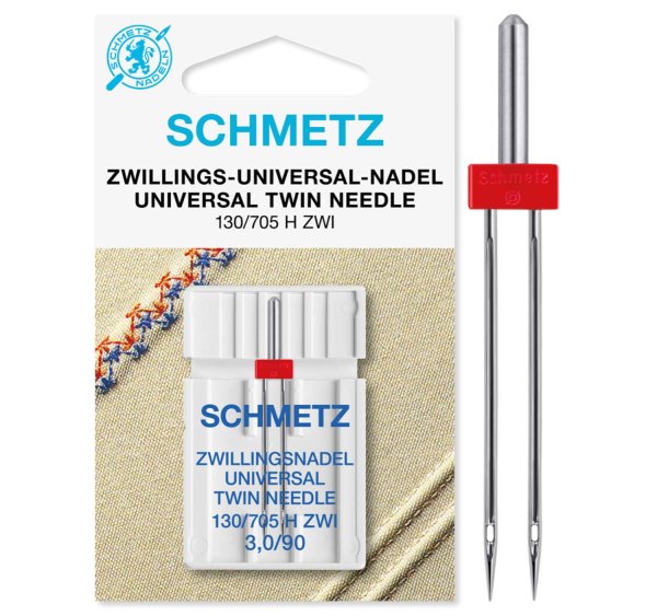 Schmetz | Zwillings-Universal-Nadel | 1er Packung 130/705HZWI Nm 3.0/90