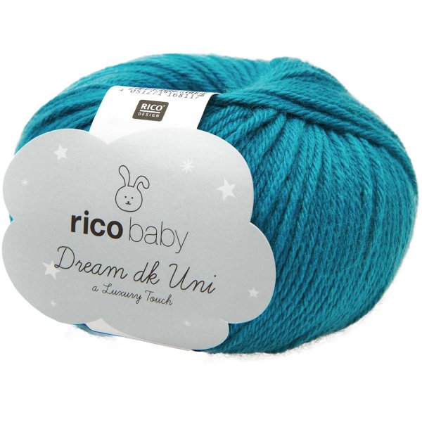 Rico Design | Baby Dream dk Uni - A Luxury Touch | 50g 115m petrol