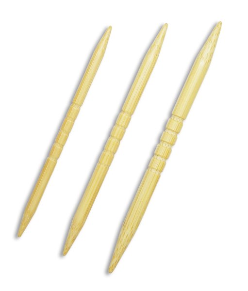 Seeknit | Bambus Hilfsnadeln Zopfmusternadeln mit Einkerbungen