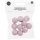 Rico Design | Makramee Perlen aus Holz | rosa, Ø20mm, Bohrung 10mm, 10 Stück