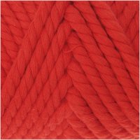Rico Design | Creative Cotton Cord Makramee-Garn | 130g 25m rot