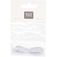 Rico Design | Hutgummiband 0,6mm 5m weiß