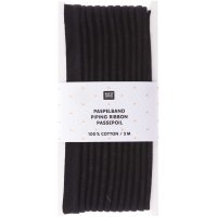 Rico Design | Paspelband 1cmx3m schwarz