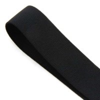 3m Gummiband | elastische Gummilitze | Starke Zugkraft | schwarz, 30mm
