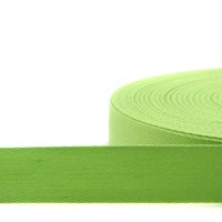 50m Rolle Köperband | Nahtband | 79% Baumwolle | Hellgrün 20mm