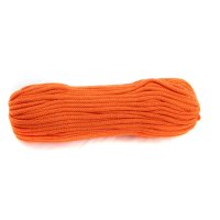6mm | 50m Kordel | 100% Baumwolle | mit Polyester Kern | Orange
