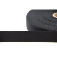 50m Rolle Köperband | Nahtband | 79% Baumwolle | Schwarz 20mm