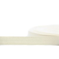 50m Rolle Köperband | Nahtband | 100% Baumwolle | Rohweiß 10mm