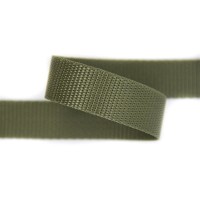 25m Gurtband | 100% Polypropylen | Khaki 25 mm
