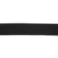 25m Gurtband | 100% Polypropylen | Schwarz 25 mm